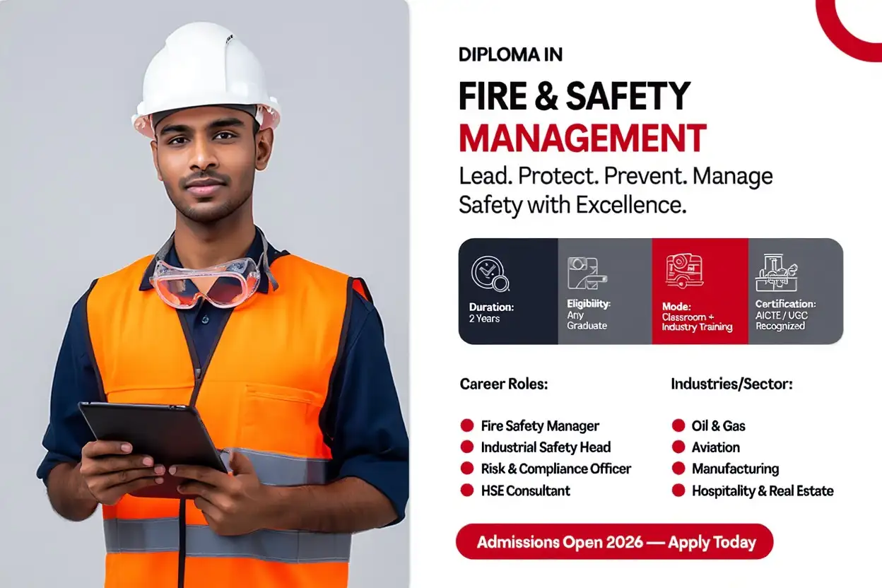Diploma in Fire and Safety Management(CHRED Govt.Of India)