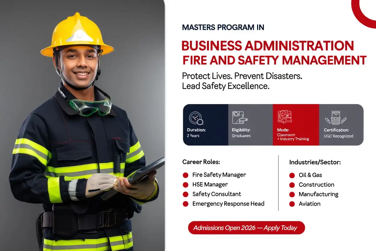 Masters Program in Business Administration Fire and Safety Management