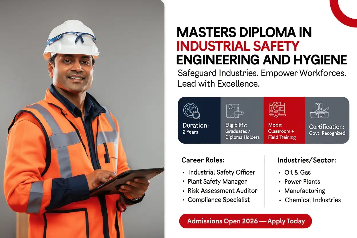 Masters Diploma in Industrial Safety Engineering and Hygiene