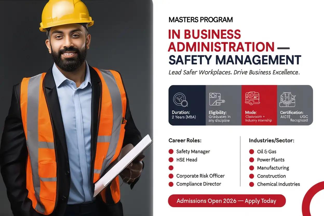 Masters Program in Business Administration Safety Management