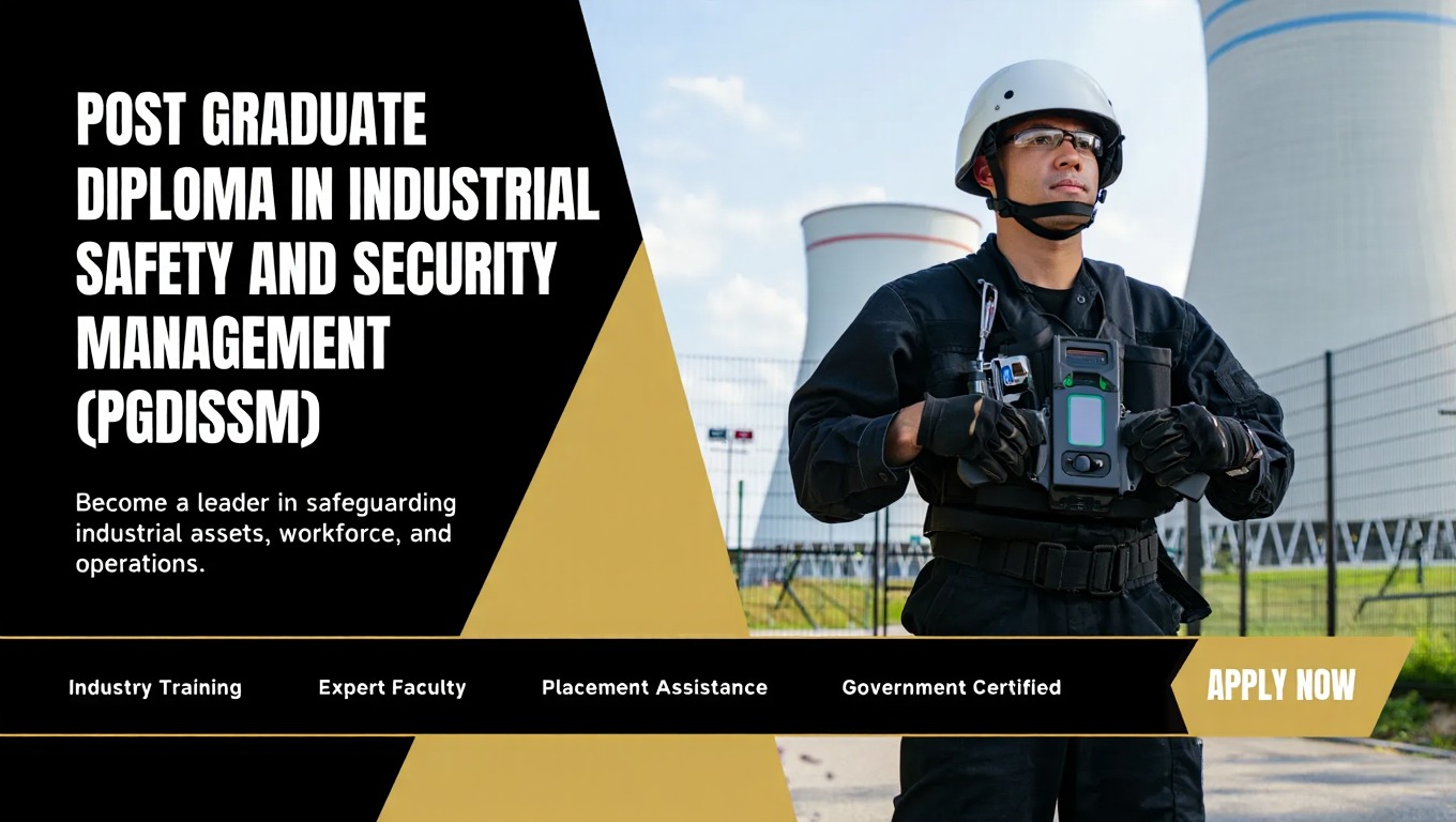 Post Graduate Diploma in Industrial Safety and Security Management (PGDISSM)